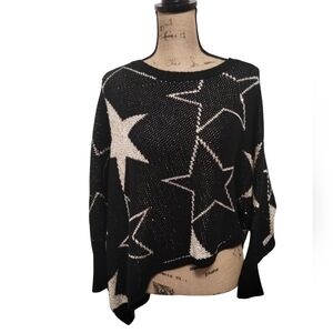 Cliche Asymmetrical Metallic Sweater Size S